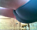 A woman loads up her turquoise panties with some brown material. This video is rather small and needs to be enlarged on your computer screen.